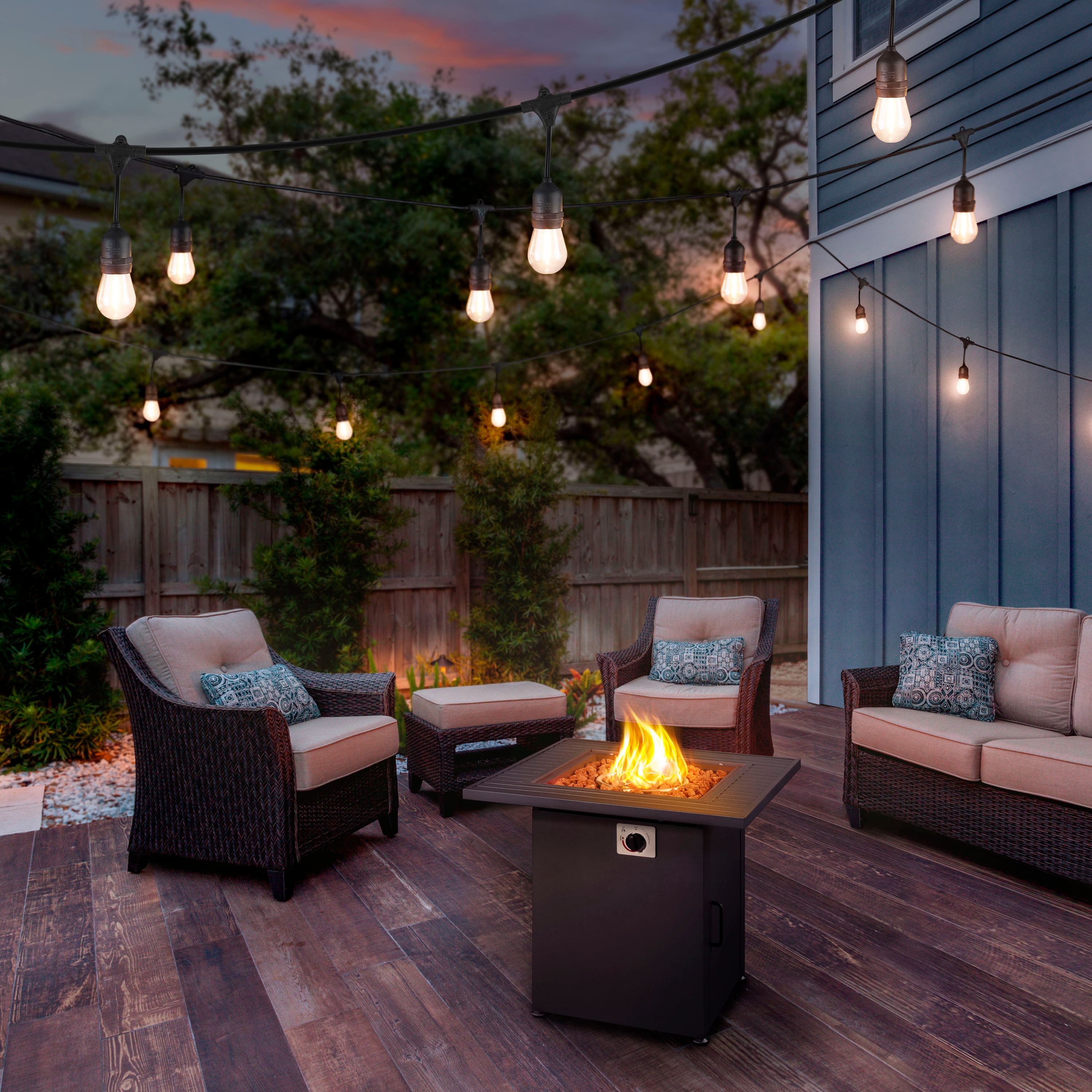 Customer Reviews Insignia™ 28" Square Fire Table Black NSPFT28BK3