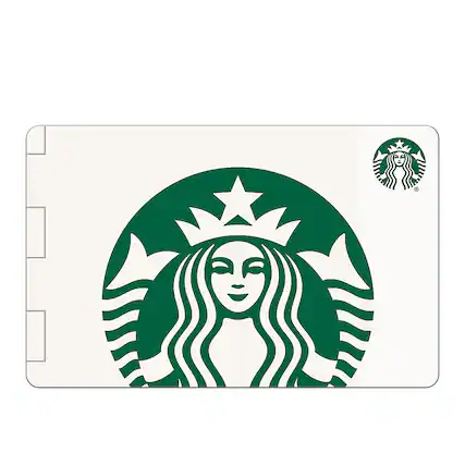 Front. Starbucks - $25 Gift Card.