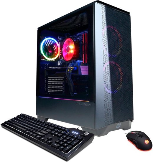 CyberPowerPC - Gamer Master Gaming Desktop - AMD Ryzen 5 5600G - 16GB Memory - NVIDIA GeForce RTX 3060 - 1TB HDD + 500GB SSD - Black
