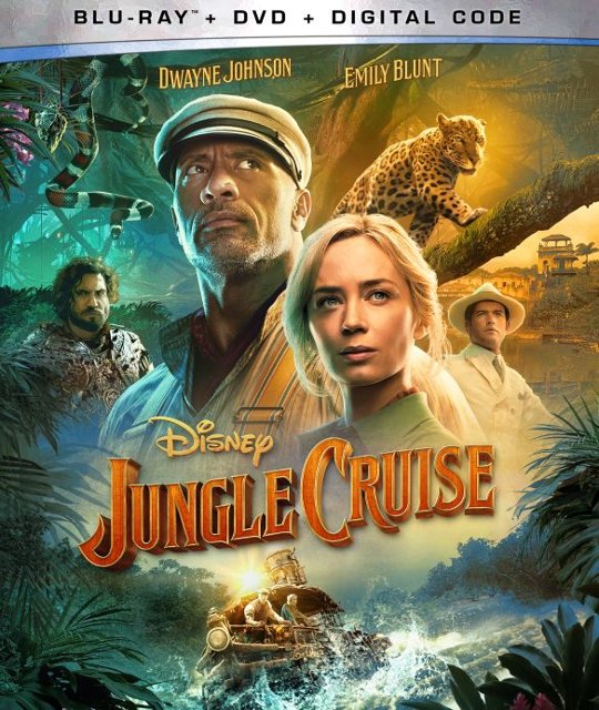 Front Standard. Jungle Cruise [Includes Digital Copy] [Blu-ray/DVD] [2021].