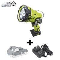 Sun Joe - 24-Volt iON+ Handheld Flashlight/Spotlight/Flood Kit - Green - Front_Zoom