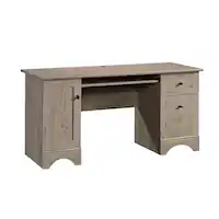 Sauder - Computer Desk - Laurel Oak - Front_Zoom
