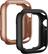 Angle. Modal™ - Bumper Case for Apple Watch 45mm and Apple Watch Series 7-9 45mm (2-Pack) - Black/Gold.
