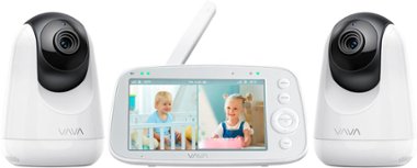 VAVA - Baby Monitor Split View 5" 720P with 2 Cameras - White - Front_Zoom