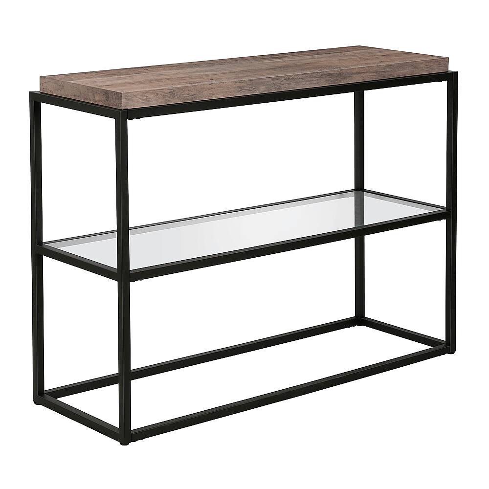 Angle View: Camden&Wells - Hector Console Table - Blackened Bronze/Gray Oak