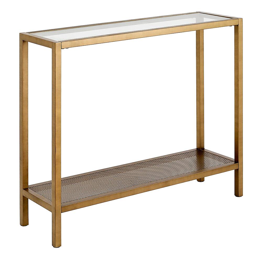 Angle View: Camden&Wells - Rigan 36" Console Table - Brass