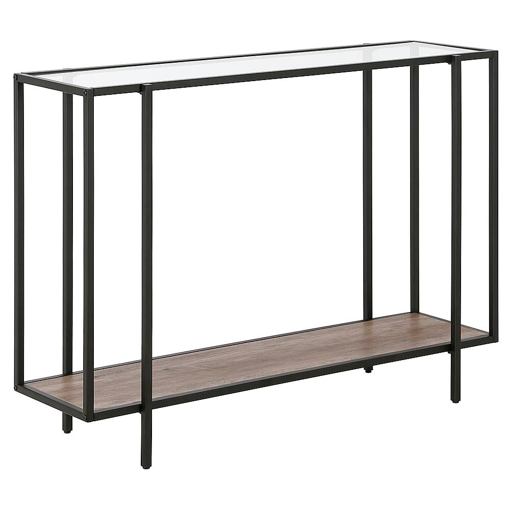 Angle View: Camden&Wells - Vireo 42" Console Table - Blackened Bronze/Gray Oak