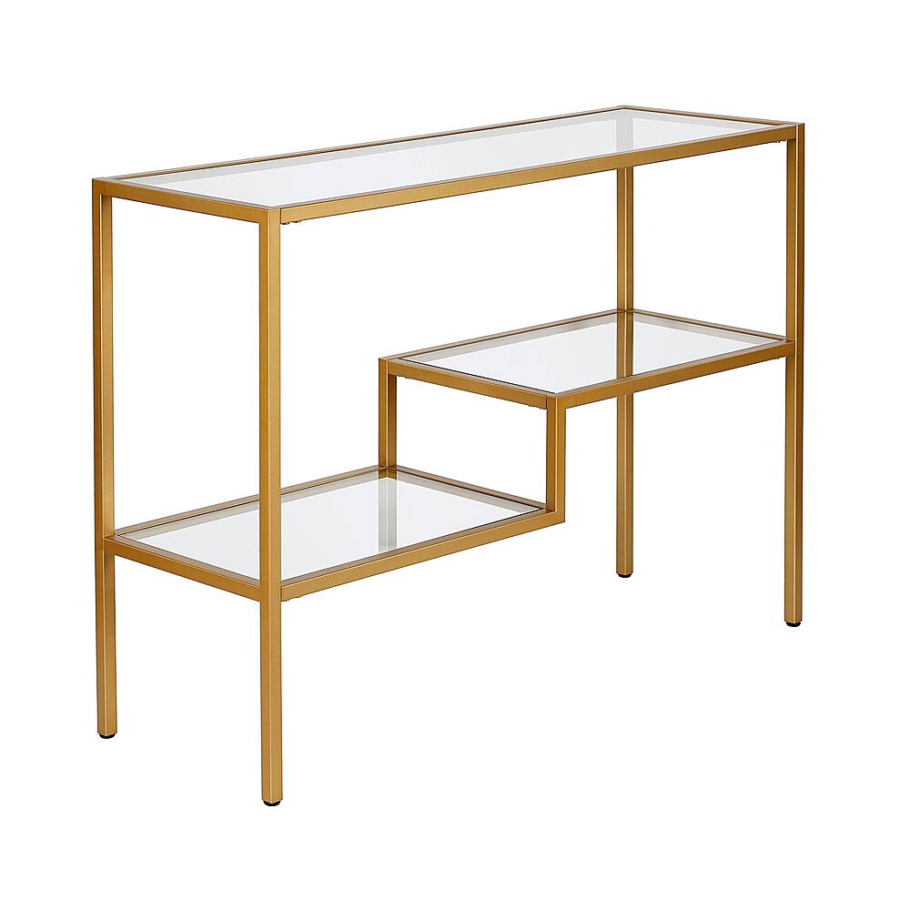 Angle. Camden&Wells - Lovett 42" Console Table - Brass.
