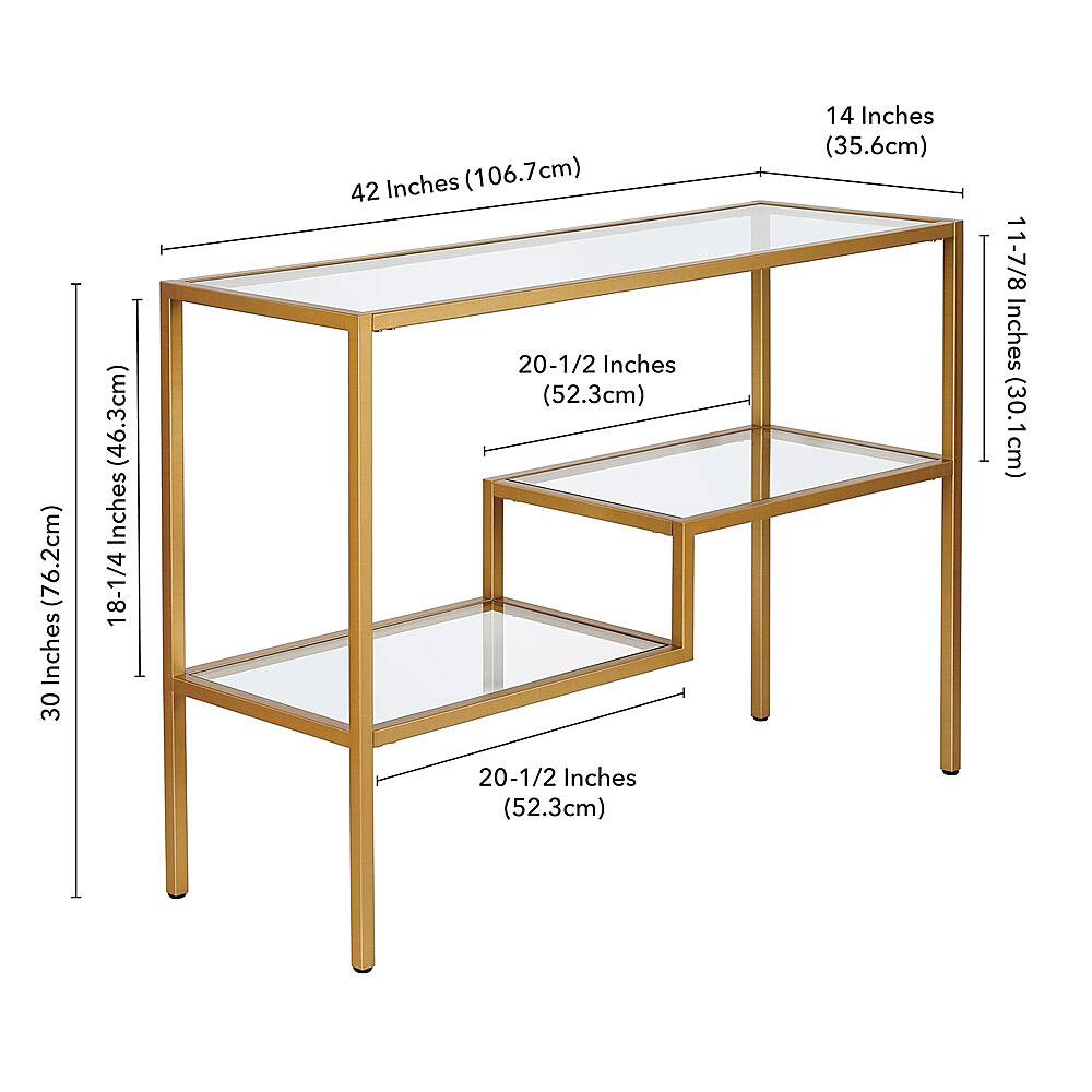 Alt View 13. Camden&Wells - Lovett 42" Console Table - Brass.