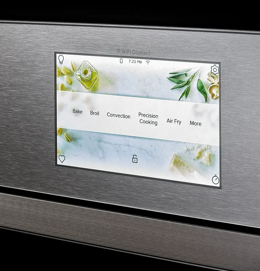 Alt View 33. Café - 30" Built-In Double Electric Convection Wall Oven with True European Convection, In-Oven Camera, and Built-In Wi-Fi - Platinum Glass.