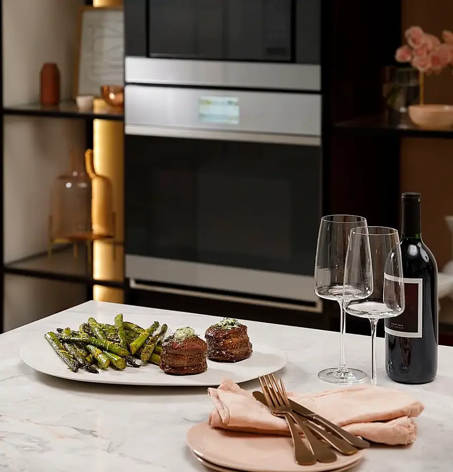 Alt View 35. Café - 30" Built-In Double Electric Convection Wall Oven with True European Convection, In-Oven Camera, and Built-In Wi-Fi - Platinum Glass.