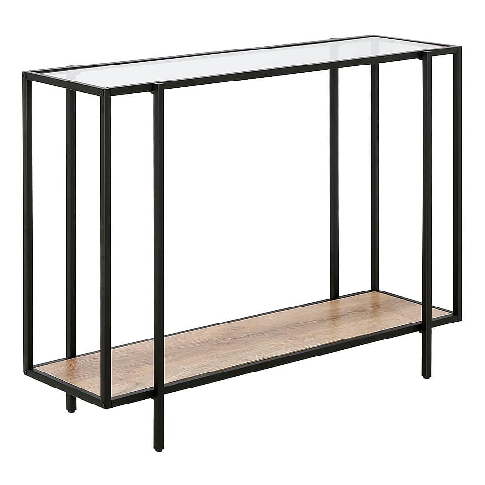 Angle View: Camden&Wells - Vireo 42" Console Table - Blackened Bronze/Limed Oak