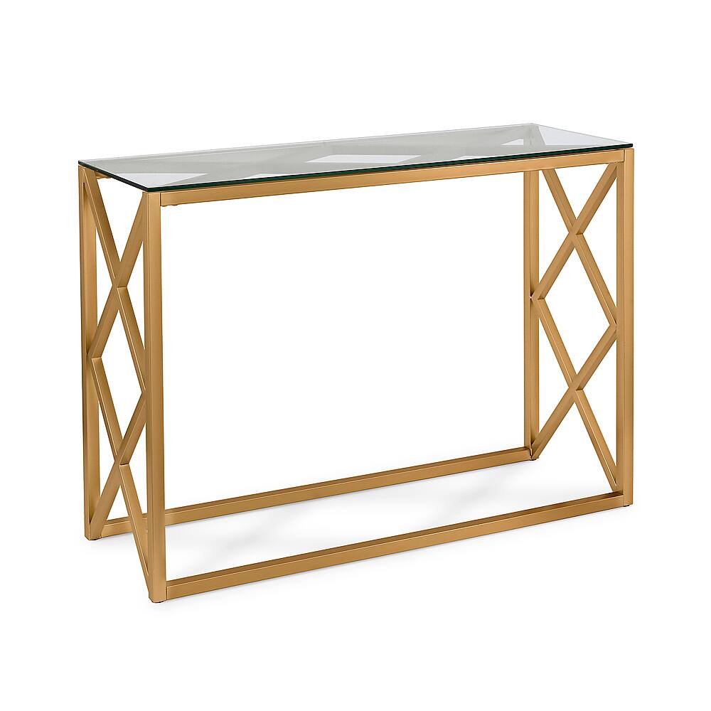 Angle. Camden&Wells - Dixon Console Table - Brass.