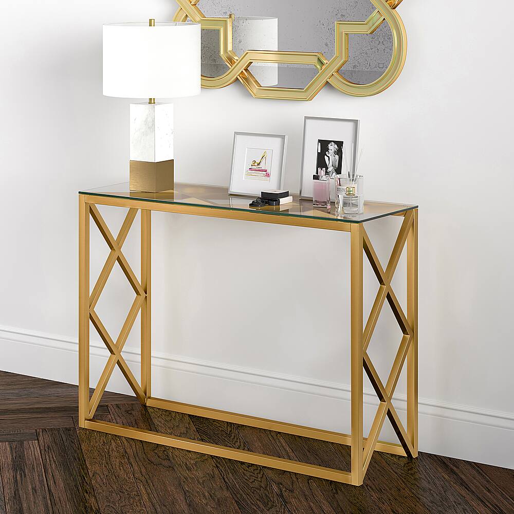 Alt View 12. Camden&Wells - Dixon Console Table - Brass.
