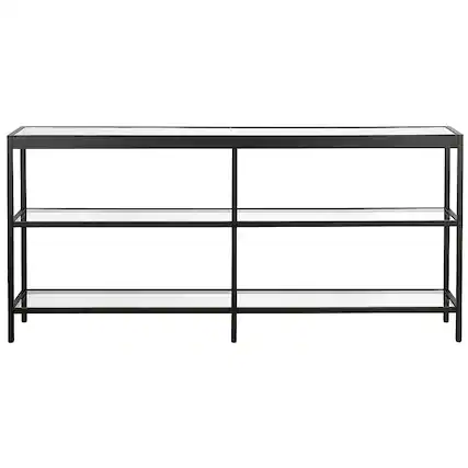 Front. Camden&Wells - Alexis 64" Console Table - Blackened Bronze.