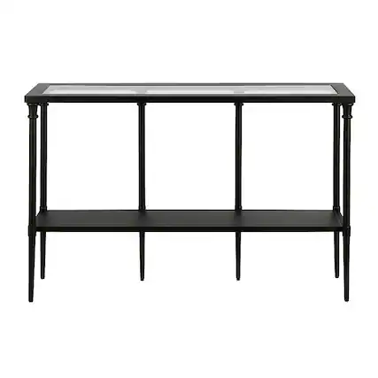 Front. Camden&Wells - Dafna Console Table - Blackened Bronze.