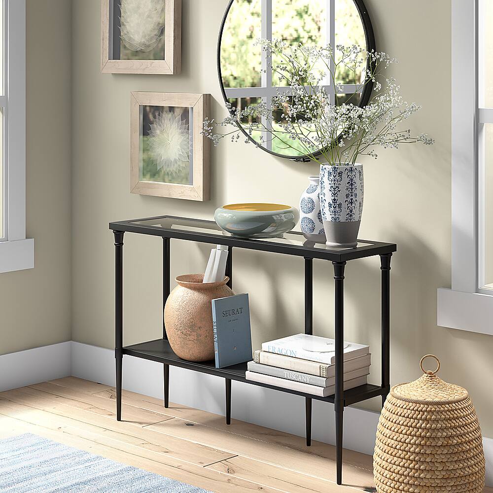 Alt View 11. Camden&Wells - Dafna Console Table - Blackened Bronze.