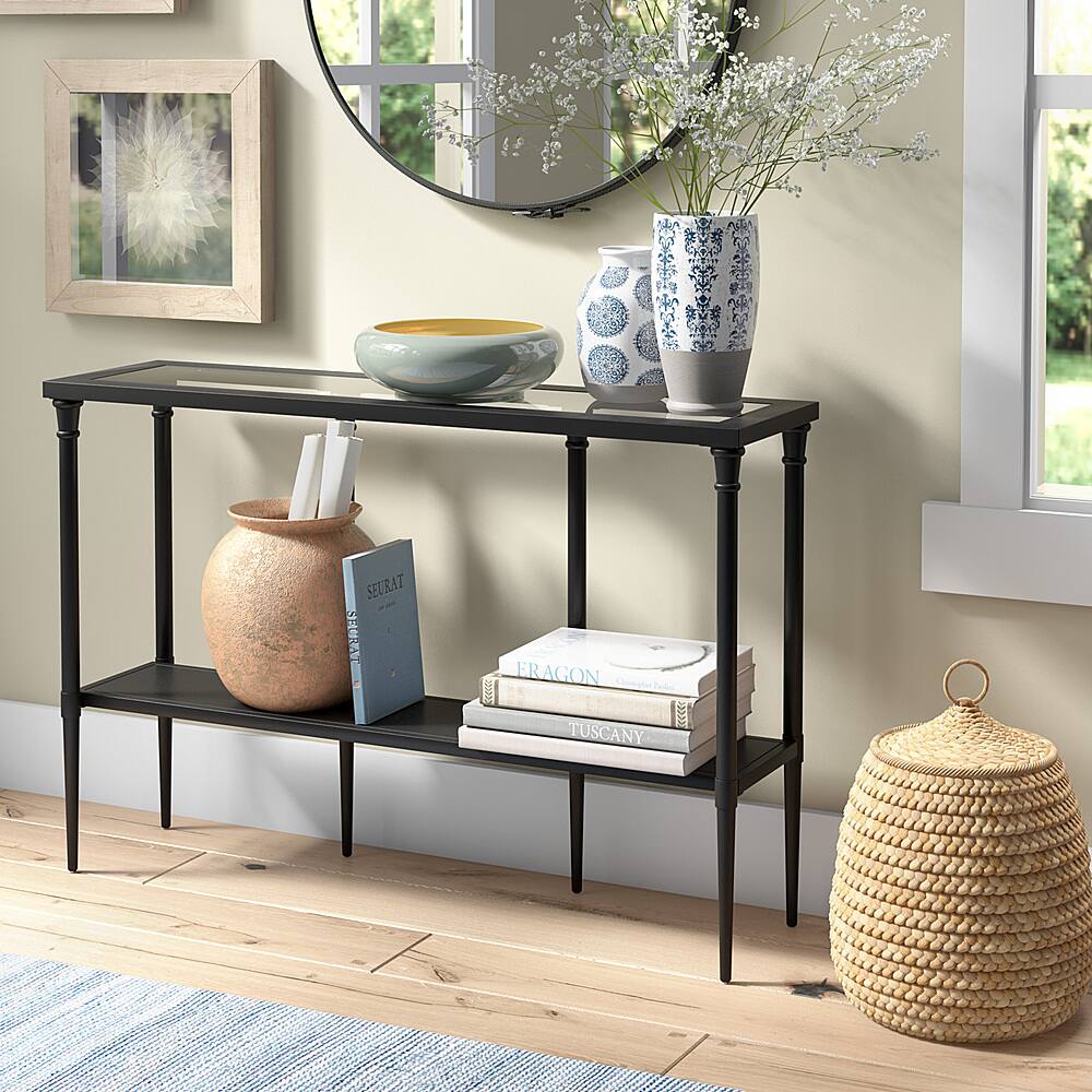 Alt View 15. Camden&Wells - Dafna Console Table - Blackened Bronze.