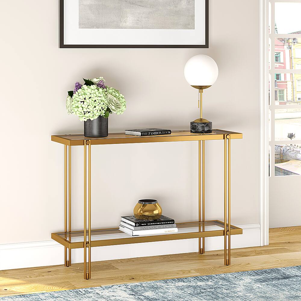 Best Buy: Camden&Wells Inez Console Table Brass AT0314