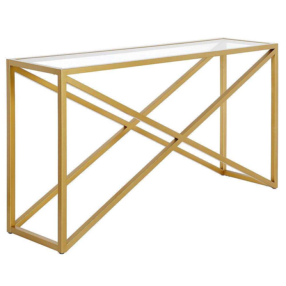 Angle View: Camden&Wells - Calix 55" Console Table - Brass