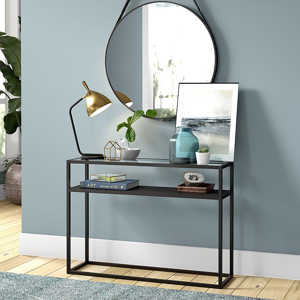 Best Buy Camdenandwells Nellie 42 Console Table Blackened Bronze At0415