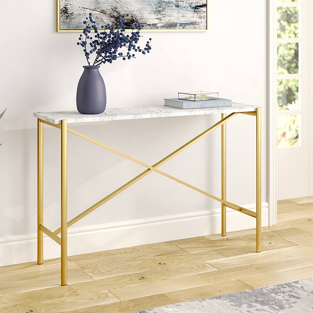 Best Buy: Camden&Wells Braxton Console Table Gold AT0864