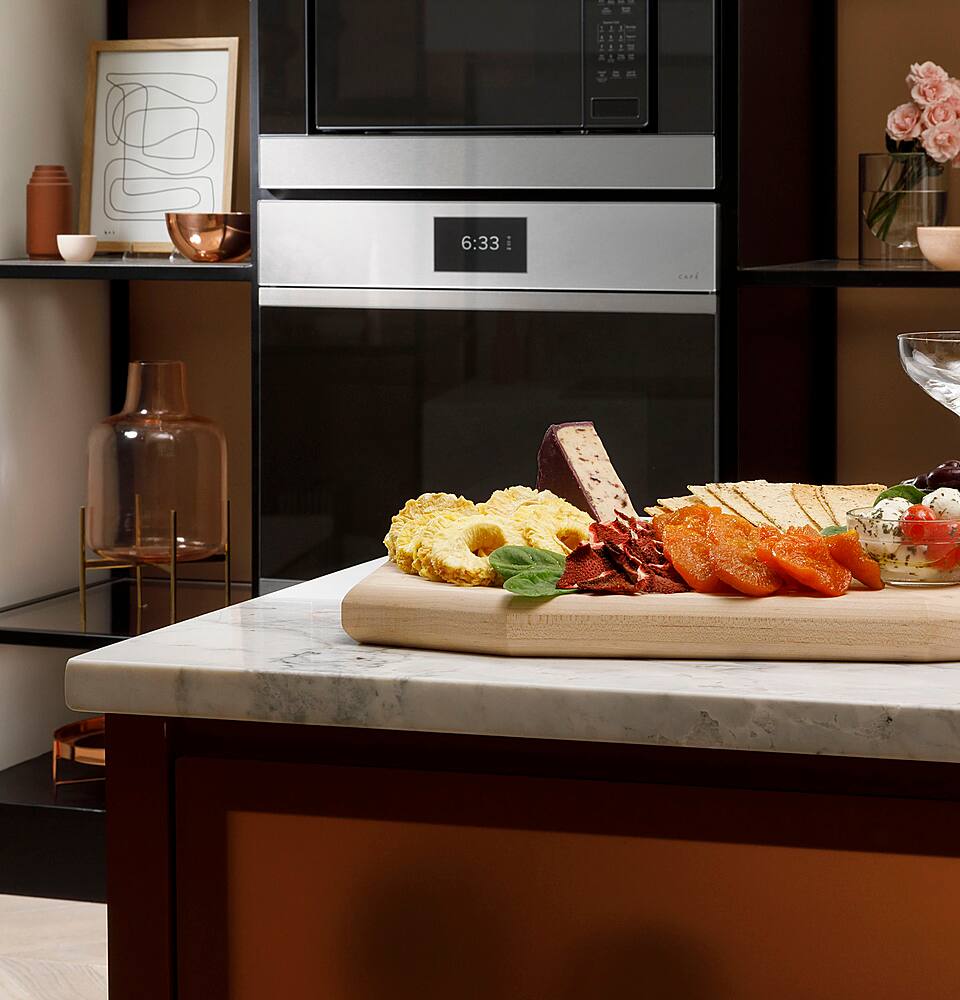 Alt View 21. Café - 30" Built-In Single Electric Convection Wall Oven with In-Oven Camera and Built-In Wi-Fi - Platinum Glass.