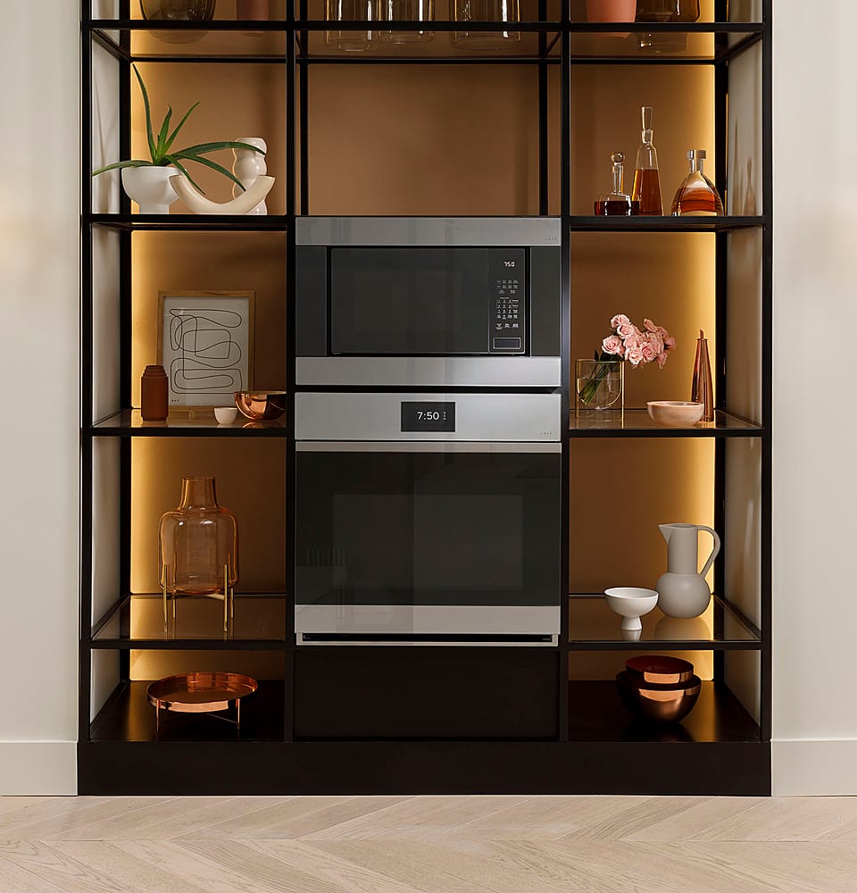 Alt View 26. Café - 30" Built-In Single Electric Convection Wall Oven with In-Oven Camera and Built-In Wi-Fi - Platinum Glass.