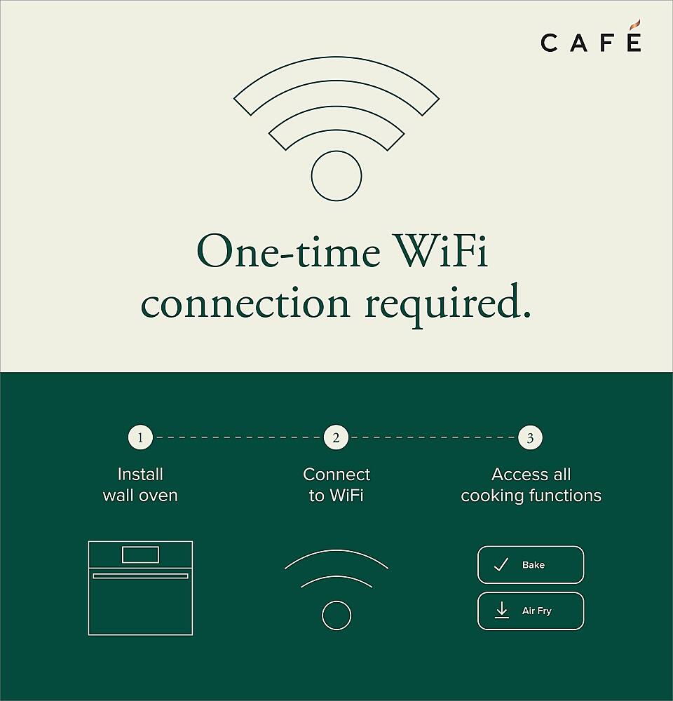 Alt View 31. Café - 30" Built-In Single Electric Convection Wall Oven with In-Oven Camera and Built-In Wi-Fi - Platinum Glass.
