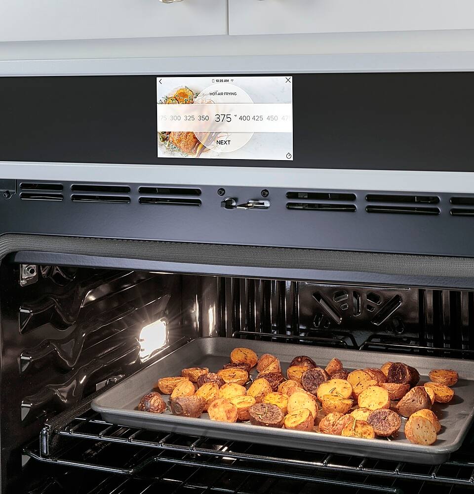 Alt View 34. Café - 30" Built-In Single Electric Convection Wall Oven with In-Oven Camera and Built-In Wi-Fi - Platinum Glass.