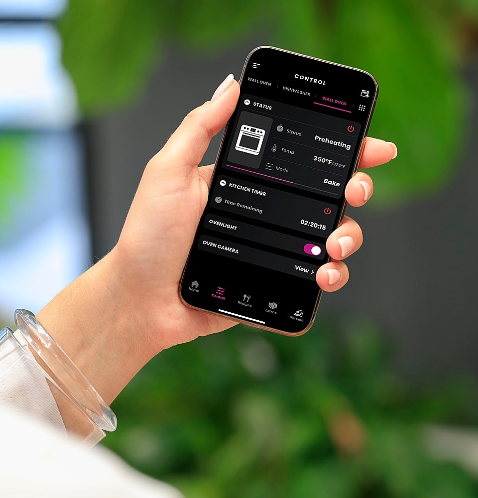 Alt View 35. Café - 30" Built-In Single Electric Convection Wall Oven with In-Oven Camera and Built-In Wi-Fi - Platinum Glass.