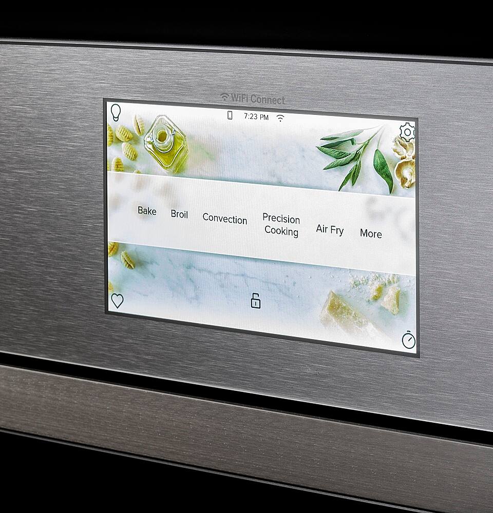 Alt View 36. Café - 30" Built-In Single Electric Convection Wall Oven with In-Oven Camera and Built-In Wi-Fi - Platinum Glass.