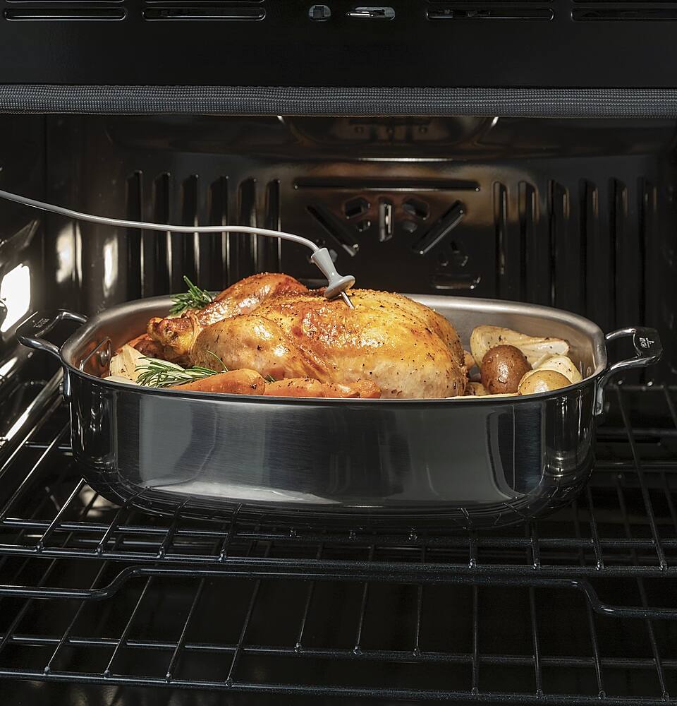 Alt View 40. Café - 30" Built-In Single Electric Convection Wall Oven with In-Oven Camera and Built-In Wi-Fi - Platinum Glass.