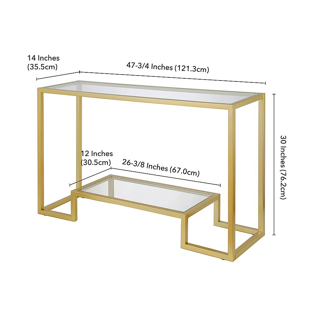 Alt View 13. Camden&Wells - Athena Console Table - Brass.