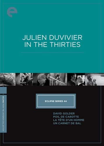 Julien Duvivier in the Thirties (Criterion Collection - Eclipse Series 40)  - DVD