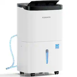 Kesnos - 120-Pint ENERGY STAR Certified Dehumidifier with 0.92-Gallon Tank, 2-Speed (For Rooms 6000 Square Feet)