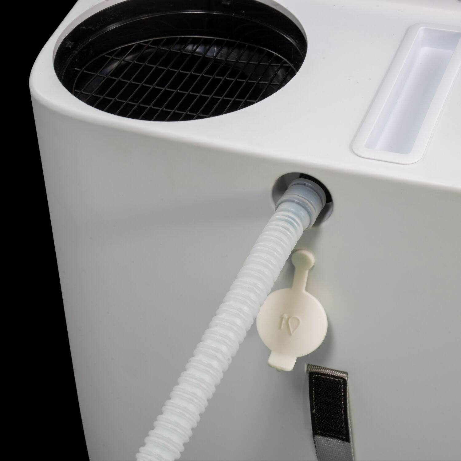 Alt View 9. Friedrich - 13000 BTU (8000 DOE) Portable A/C Cool Only Wifi Enabled - White - White.