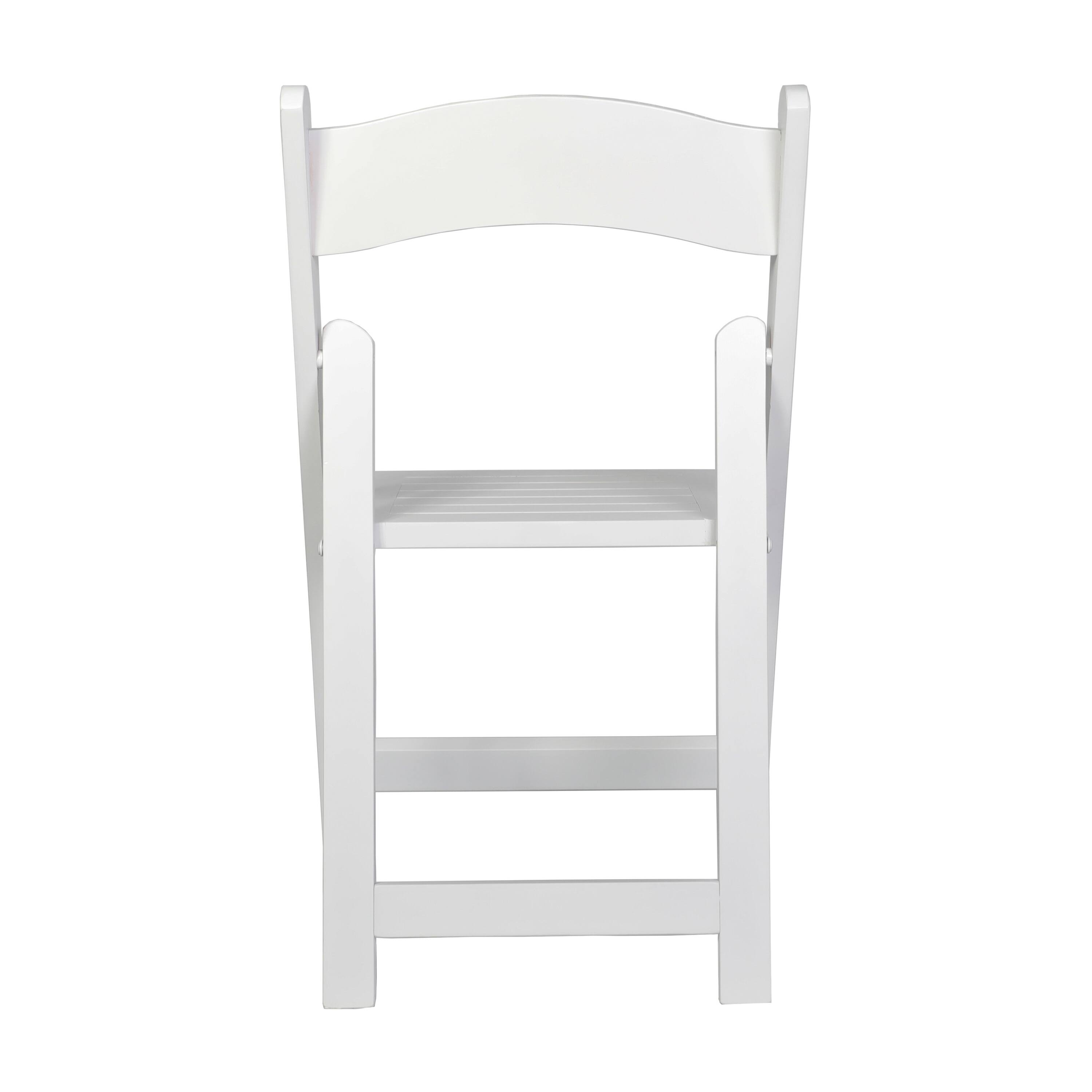 Alt View 7. Emma + Oliver - Magill Set of 4 Solid Wood Foldable Dining Chairs - White.