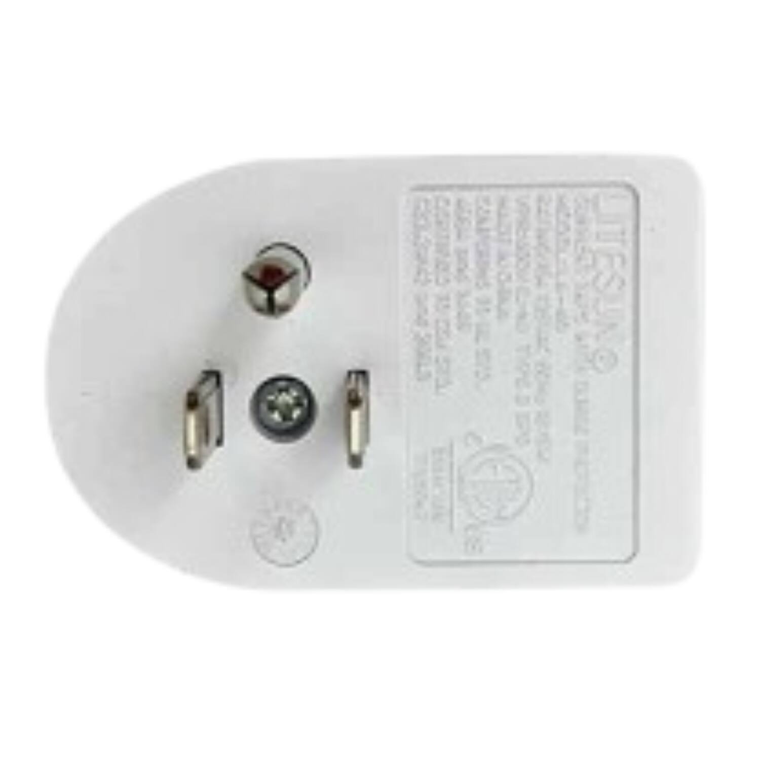 Back. Home Collection - 4 Pack Single Outlet Surge Protector Wall Tap - White.