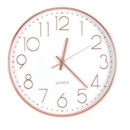 Oumilen - 12" Modern Wall Clock - Rosegold
