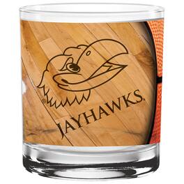 Indigo Falls - Kansas Jayhawks 14oz. Basketball Glass - Multicolor