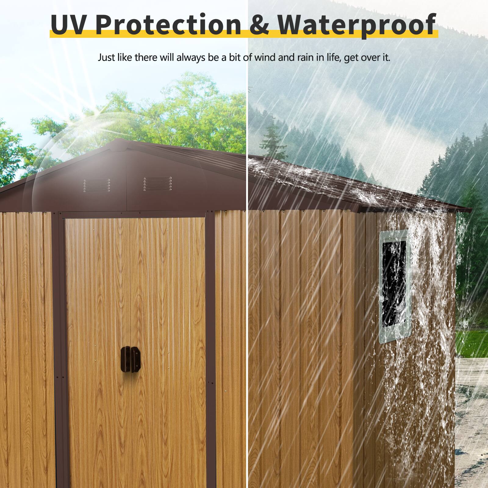 UV Protection & Waterproof

Just like there will always be a bit of wind and rain in life, get over it.