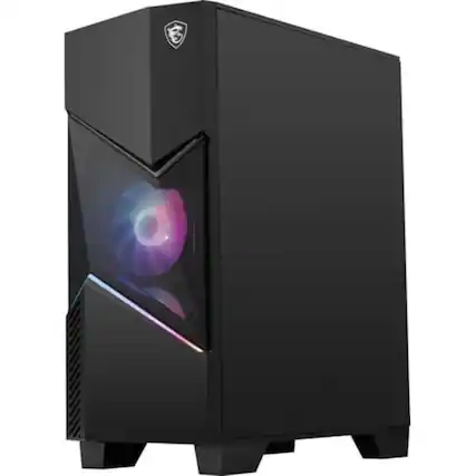 Front. MSI - Codex R2 Gaming Desktop - Intel Core i5-14400F - 32GB DDR5 RAM - GeForce RTX 5070 - 1TB M.2 NVMe SSD.
