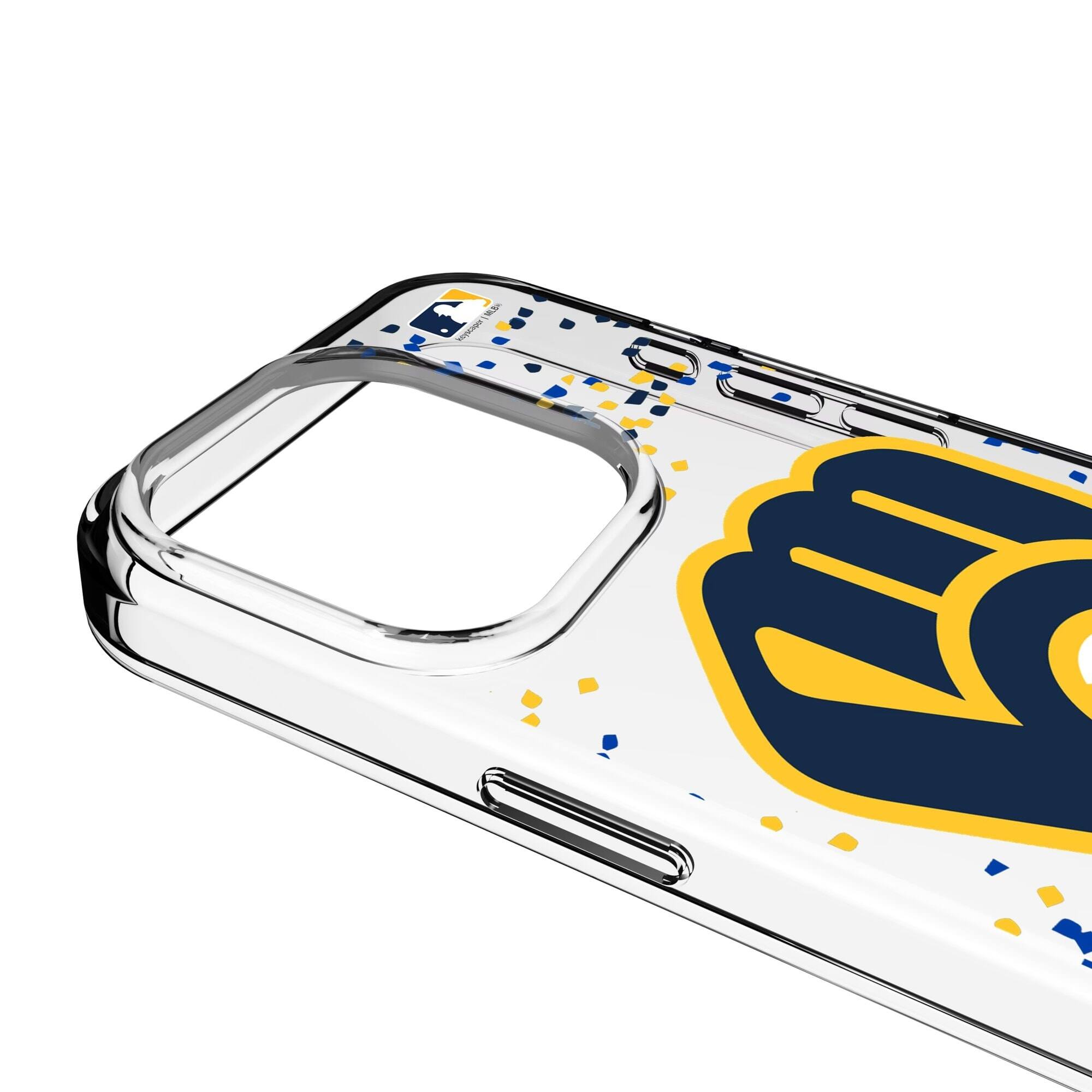 Alt View 2. Keyscaper - iPhone Confetti Design Clear Case - 15 Pro Max - Multicolor.
