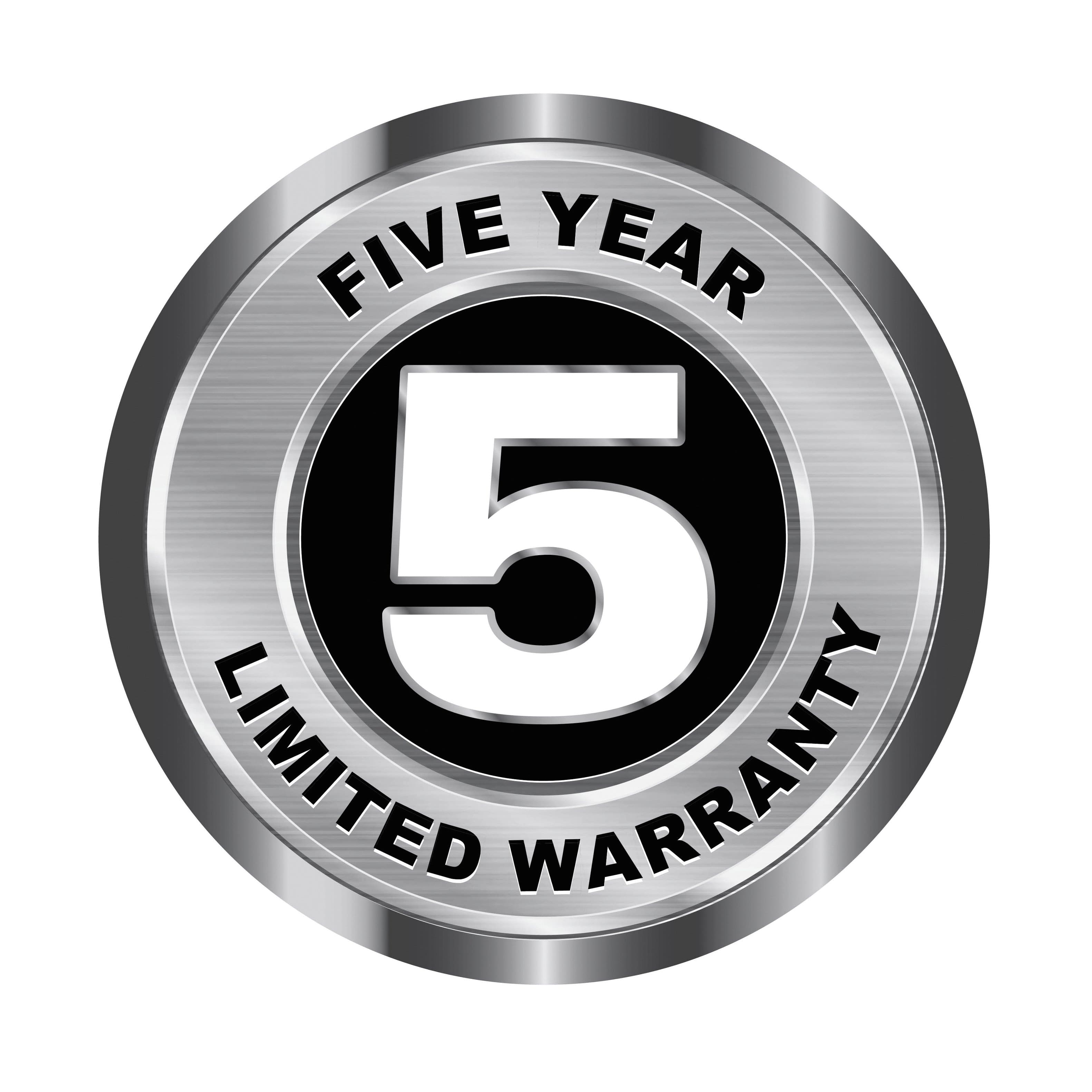 FIVE YEAR
5
LIMITED WARRANTY