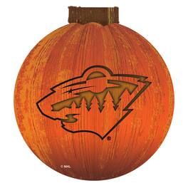 Fan Creations - Minnesota Wild 12'' Pumpkin Sign - Orange