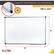 Alt View 20. Floortex - Viztex Lacquered Steel Magnetic Dry Erase Board with an Aluminium Frame - 18'' x 24'' - White.