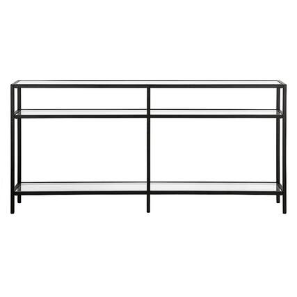 Front. Camden&Wells - Sivil Console Table - Blackened Bronze.
