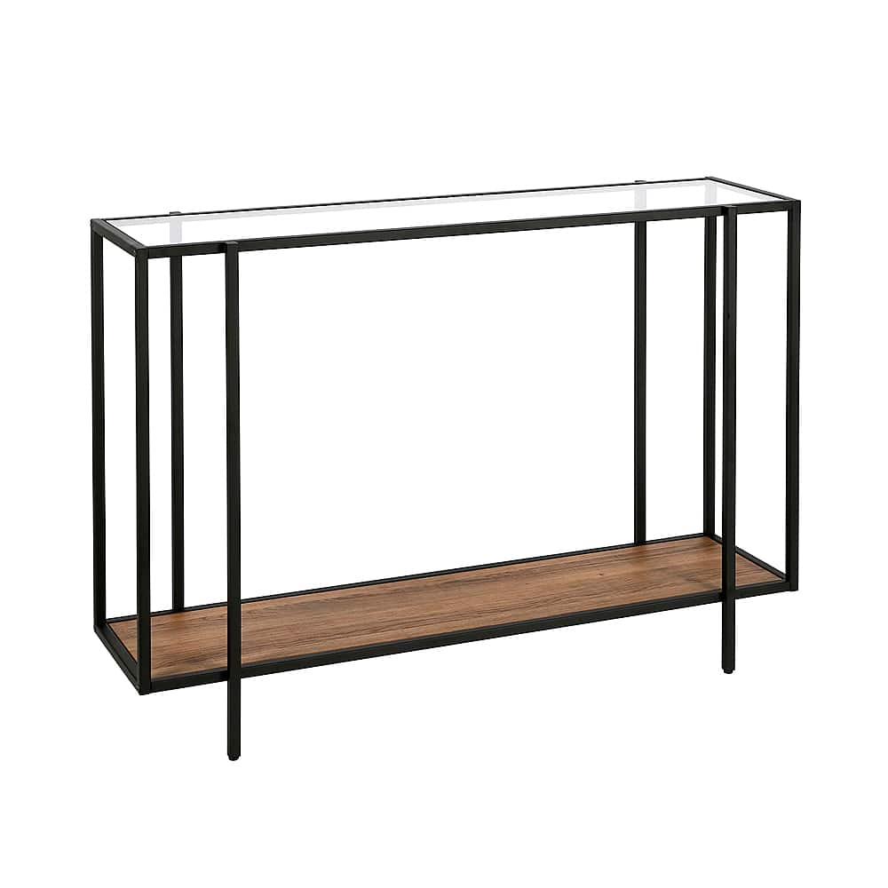 Angle View: Camden&Wells - Vireo Console Table - Blackened Bronze/Rustic Oak