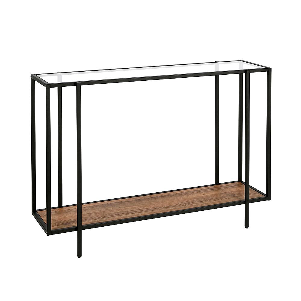 Angle. Camden&Wells - Vireo Console Table - Blackened Bronze/Rustic Oak.